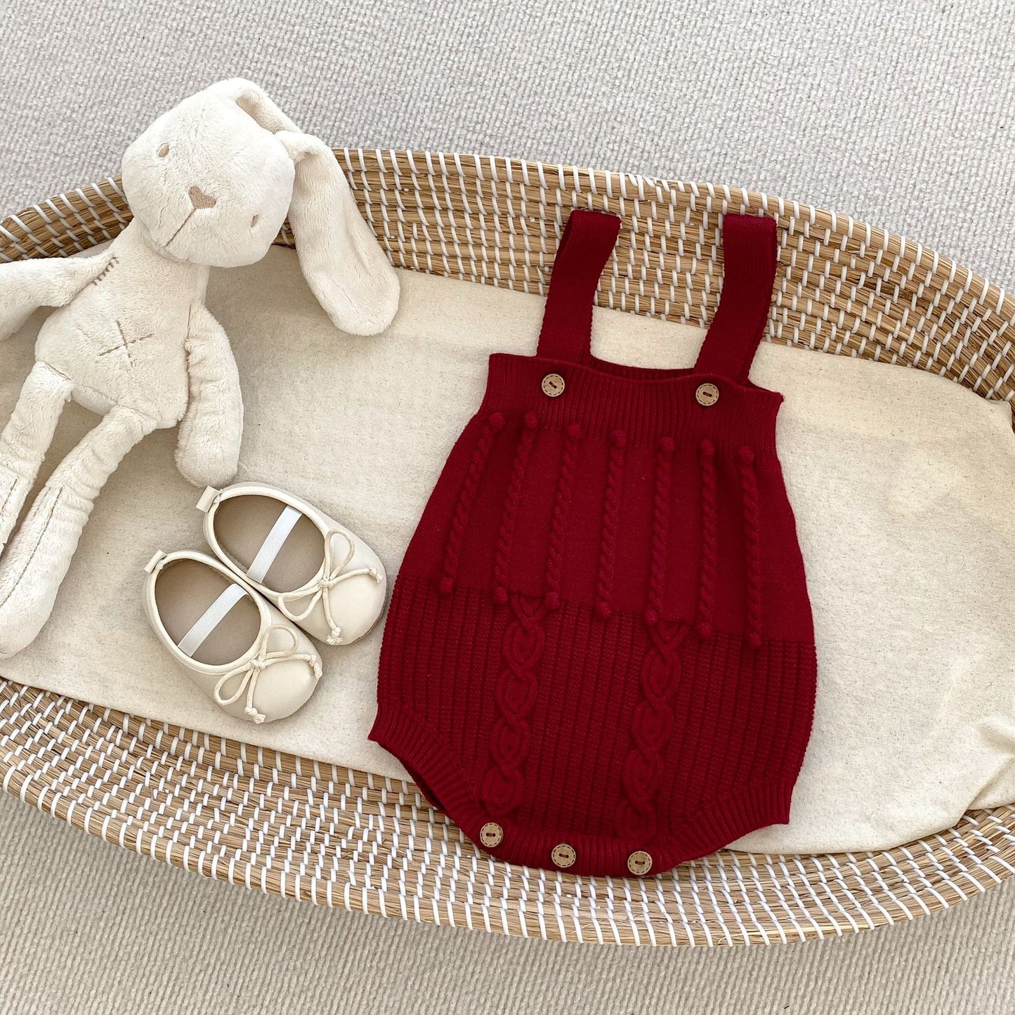 Handmade Knitted Cardigan With Onesies Sets